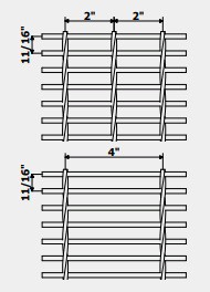 11-W-2 and 11-W-4 Welded Bar Grating